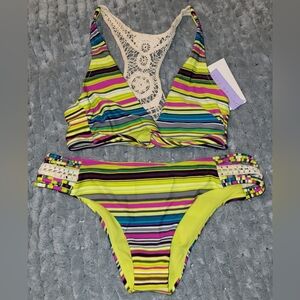 Radio Fiji Maldives‎ Bikini Sz Large New With Tags